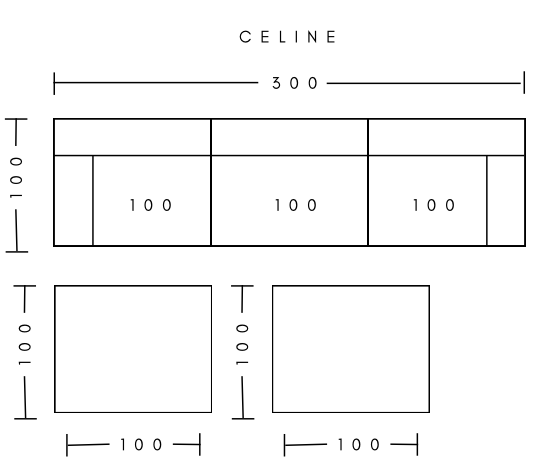 CELINÉ Signature Sofá 5 Módulos
